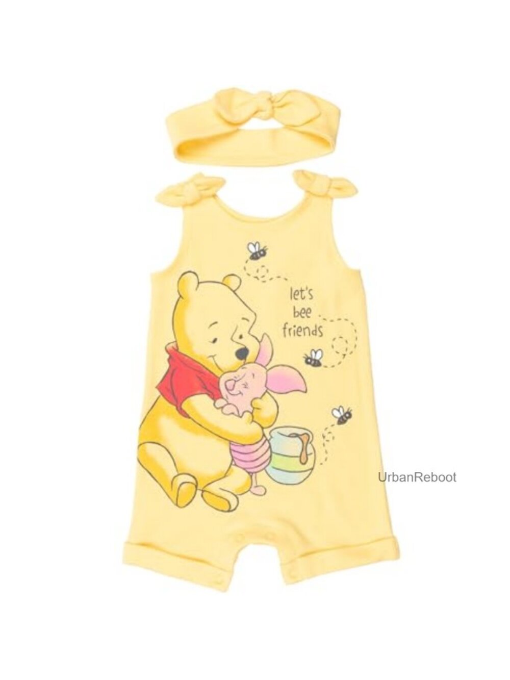 Winnie Pooh Romper & Headband Set